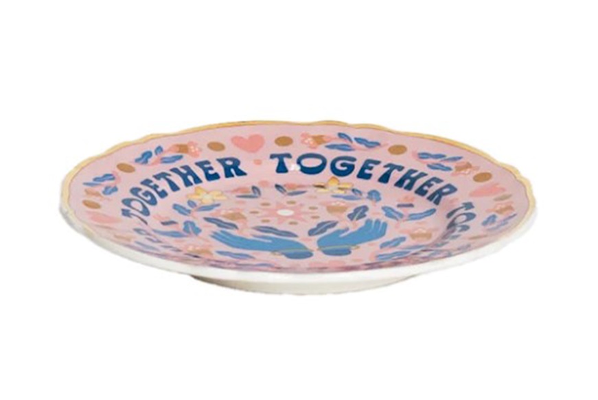 Plate The Love Party porcelain Together Bitossi home