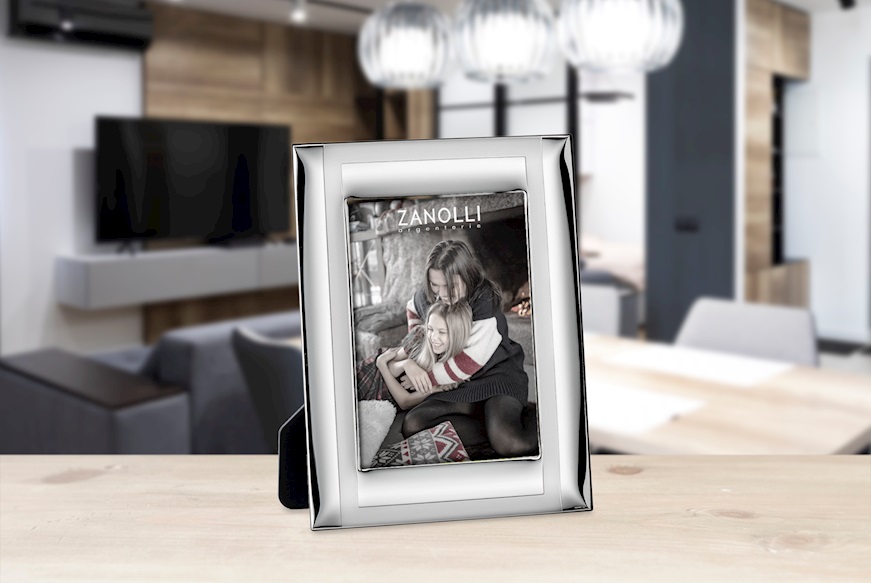 Picture frame with satin and glossy band Selezione Zanolli