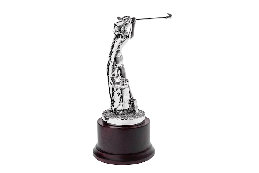 Trophy The Golfer with wooden base Selezione Zanolli