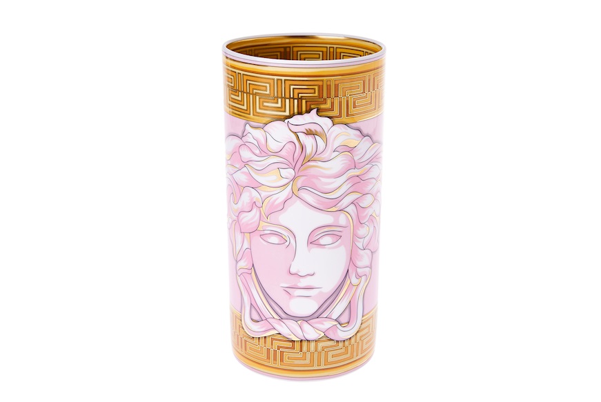 Vaso Madusa Amplified porcellana rosa Versace