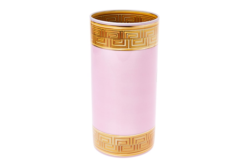 Vaso Madusa Amplified porcellana rosa Versace