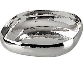 Square bowl silver plated Selezione Zanolli