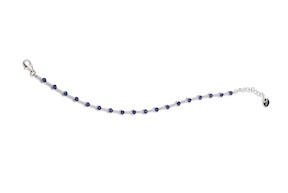 Bracciale Luce argento con cubic zirconia e zircone zaffiro Sovrani