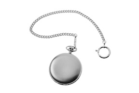 Orologio da taschino Regent acciaio satinato con quadrante bianco Selezione Zanolli