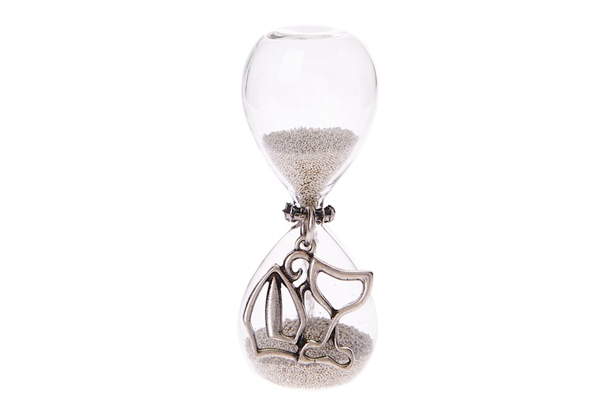 Hourglass Chalice Miter with silver sand and gift box Selezione Zanolli