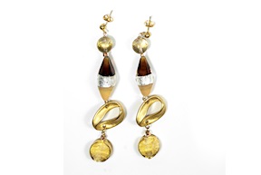 Earrings Earth amber Antica Murrina
