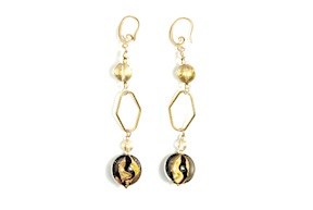 Earrings Wood amber Antica Murrina