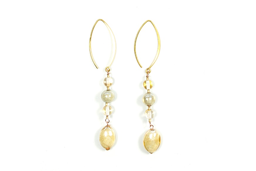Earrings Dew ivory Antica Murrina