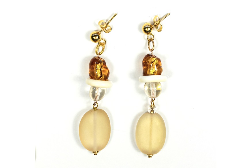 Earrings Earth amber Antica Murrina