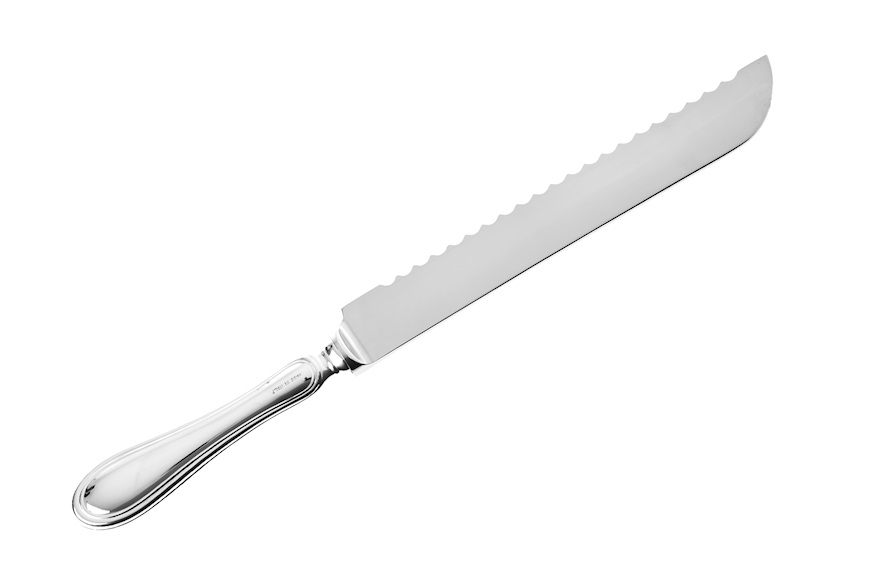 Panettone knife nickel silver in English style Selezione Zanolli