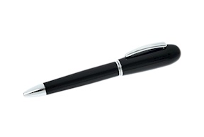 Penna a sfera Classica Lady con cappuccio in metallo laccato nero