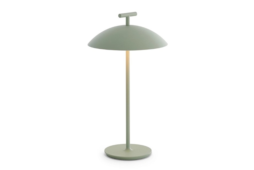 Table lamp Mini Geen-A steel green with dimmer battery Kartell