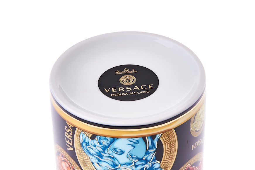 Vaso Madusa Amplified porcellana nero Versace