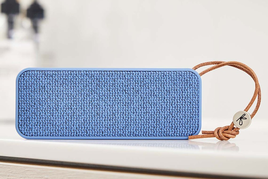 Diffusore musicale bluetooth aGROOVE Mini River Blue Kreafunk