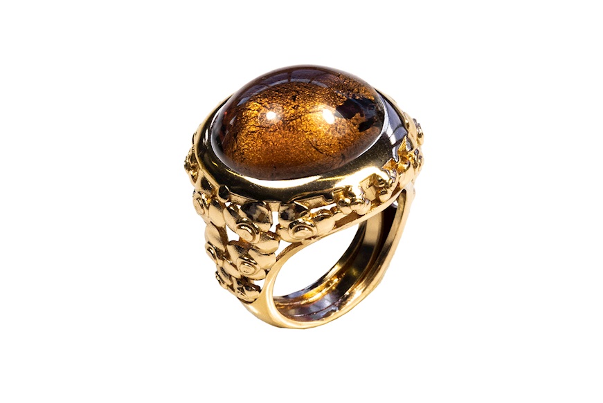 Ring Earth amber Antica Murrina