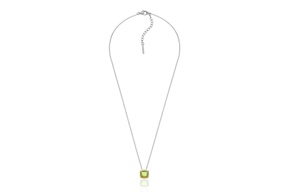 Collana Crystal Color argento con pendente cristallo peridoto Unoaerre