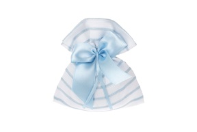 Favor Sugared Almonds blue bag with blue bow Selezione Zanolli