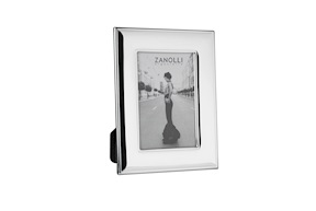 Cornice a fascia lucida con retro in legno Selezione Zanolli