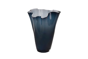 Vase Wave blue Onlylux