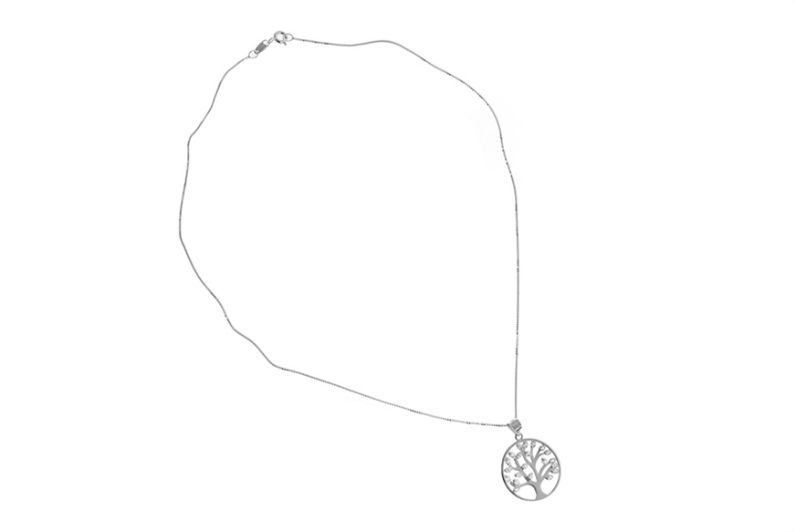 Heather Needham Silver Orecchini A Bottone In Argento 925, Motivo Albero Della Vita, 12mm - Confezione Regalo