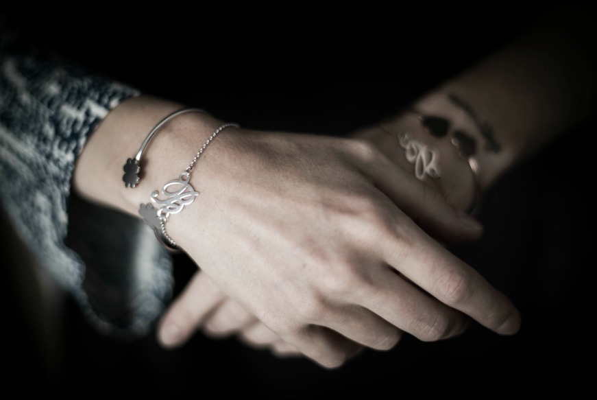 Bracciali con iniziali 