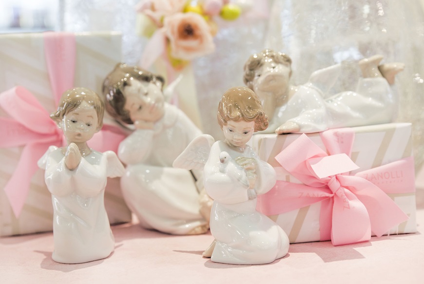 Set Regalo Di Battesimo Per Bambina Con Luci LED – Biglietto E Provetta Portadenaro – Decorazione Sognante
